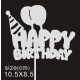 Nut Happy birthday papír csillámos tortadísz  beszúró (10 db )