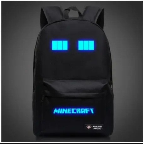 Minecraft fekete hátizsák