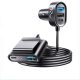Joyroom 5 pontos, 78 W autós töltő,Usb type,  laptop telefon gyors töltő,fekete