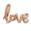 "Love" felírat fólia léggömb, 108 cm , rose gold