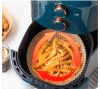 Nut Eldobható egyszer használatos pergamen Air Fryer sütőbetét, natúr barna, kerek, 200 db