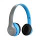 Bluetooth 5.0, összecsukható vezeték nélküli sport fejhallgató, kék