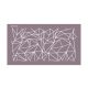 Műanyag torta díszítő stencil /sablon, fehér,geometria mintás, 35 x 15 cm