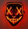 Halloween világító vezeték nélküli party maszk,narancs-piros fény ,3 féle világítás,elemes