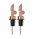 Rozsdamentes acél olaj/ecet/bor adagoló palack dugó, rose gold, 2 db,  12 cm