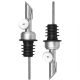 Rozsdamentes acél olaj/ecet/bor adagoló palack dugó, ezüst , 2db,  12 cm