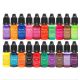 Fényes élénk színű epoxi hobbi festék, 20 részes, 10 ml