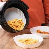 Eldobható prgamen papír, Air Fryer sütőbetét, fehér,  100 db 