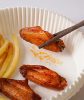 Eldobható prgamen papír, Air Fryer sütőbetét, fehér,  100 db 