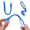 Usb éjszakai fény, laptop lámpa, led, kék, 16,8 cm 