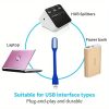 Usb éjszakai fény, laptop lámpa, led, kék, 16,8 cm 