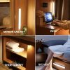 Mozgásérzékelős konyhaszekrény /lépcsőház led lápma, usb töltés, fehér fény, fehér színű, 10 cm 