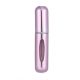 Mini hordozható parfüm utántöltő spray palack, 5 ml, rózsaszín, 7,5 x 1,7 cm 