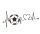 Futball témájú, szívdobbanás a fociért falmatrica, fekete, 59 x 29 cm 