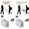 Rfid alumínium fólia bankkártya tartó tasak, ezüst színű, 5 db /cs, 9,2 x 6,3 cm 